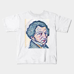 Gioachino Rossini Portrait | Gioachino Rossini Artwork 12 Kids T-Shirt